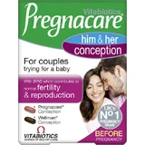 Vitabiotics Pregnacare His & Her Conception Pregnancy Supplement 30 tabs 30 caps