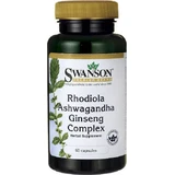 Swanson Rhodiola Rhodiola Ashwagandha Ginseng Complex 60 caps