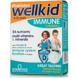 Vitabiotics Wellkid Immuunsupplement voor immuunversterking 30 kauwtabletten Sinaasappel Citroen