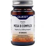 Quest Mega B Complex mit 1000mg Vitamin C Vitamin für Energie, Immun- und Nervensystem Unterstützung 1000mg 30 Tabletten