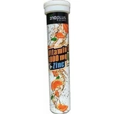 Ino Plus Vitamina C 1000 mg y Zinc Multivitamínico para reforzar la energía y el sistema inmunitario 1000 mg Naranja 20 comprimidos eff