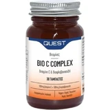 Quest Bio C Complex Vitamin C 500mg & Bioflavonoide Vitamin zur Unterstützung des Immunsystems, der Haut und der antioxidativen Wirkung 500mg 30 Tabletten