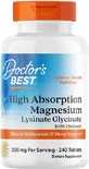 Doctor's Best Highly Absorbed Magnesium 240 Tablets
