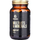 Grassberg Multivitits & Minerals Multivitaminico per il rafforzamento del sistema immunitario, dei capelli e della pelle 60 caps