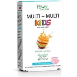 Power Of Nature Multi Kids Stevia Multivitamine voor Energie & Immuunversterking Aardbei 30 kauwtabletten