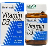 Health Aid Vitamine D3 voor versterking van het immuunsysteem & ei-gezondheid 1000iu 30 x 1 tabletten