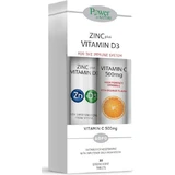 Power Of Nature 500mg 2UI Zink plus Vitamin D3 20 Tabletten Brause & Vitamin C 500mg 20 Tabletten Brause
