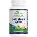 Natural Vitamins Colostrum 500mg Immune Boosting Supplement 60 caps Natural - Natural