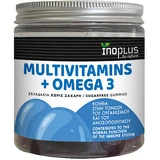 Ino Plus Multivitaminas + Omega 3 Multivitamínico para Fortalecer la Energía y el Sistema Inmunológico 60 caramelos de gelatina