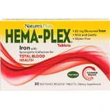 Nature's Plus Hema-Plex IJzer met Synergistische Factoren Σίδηρος 30 Tabletten