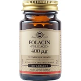 Solgar Foliumzuur Vitamine voor de gezondheid van het zenuwstelsel 400mcg 100 tabletten