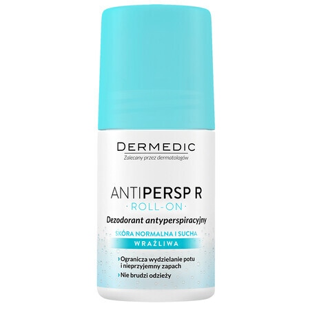 Dermedic Antiperspirant Roll-on Antiperspirant R pour peau très sensible, 60 gr