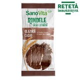 Rondelles de blé expansé avec glaçage au cacao, 66 gr, Sanovita