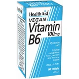 Health Aid B6 Vitamin B6 Vitamin for Nervous System Health 100mg 90 Comprimés