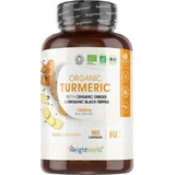 WeightWorld Organic Turmeric with Ginger & Black Pepper 180 caps
