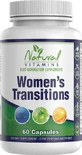 Natural Vitamins Women's Transitions Menopause Supplement 60 gélules