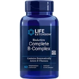 Leben-Erweiterung komplettes komplettes B-komplexes Vitamin für Energie, Immun- u. Nervensystem, das 60 vegetative Kapseln stärkt