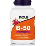 Now Foods B-50 Vitamin for Energy, Immune & Nervous System Strengthening 100 veget capsules