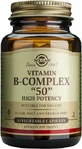 Solgar B-Komplex "50" Vitamin für Energie, Immun- und Nervensystem Stärkung 50mg 50 Gemüsekapseln
