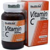 Health Aid Vitamin C Vitamin for Immune Support, Skin & Antioxidant Action 500mg Orange 60 x { chew_tabs | divided_by:temaxia }} chewable tablets