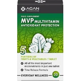 Agan MVP Multivitamin Antioxidant Protection Multivitamin for Energy & Antioxidant Action 30 Comprimidos