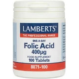 Lamberts Foliumzuur Vitamine voor de gezondheid van het zenuwstelsel 400mg 100 tabletten