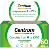 Centrum Complete De la A al Zinc Multivitamínico Con Vitaminas y Minerales para Fortalecer la Energía y el Sistema Inmunitario 60 Comprimidos