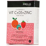 Ino Plus Vit C + D3 + Zinc Multivitamin for Immune System Strengthening 30 x { chew_tabs | divided_by:temaxia }} chewable tablets