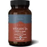 TerraNova Vitamine D3 Complex Vitamine voor Versterking Immuunsysteem & Ei-gezondheid 1000iu 50 plantaardige capsules