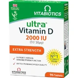 Vitabiotics Ultra Vitamin D3 Vitamin for Immune Support & Egg Health 2000iu 50mg 96 Tablets