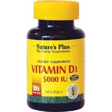 Nature's Plus Vitamine D3 voor immuunsysteem en eiergezondheid 5000iu 90 softgels