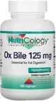 Nutricology Ox Bile 125mg Supliment Alimentar Special 180 capsule veget