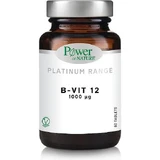 Power Of Nature Platinum Range B-Vit12 Vitamine pour la Santé du Système Nerveux 1000mg 60 Comprimés