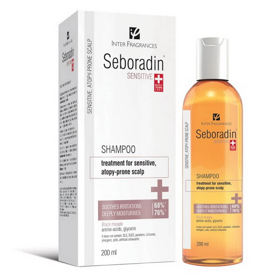Shampooing pour cheveux délicats, Sensitive, 200 ml, Seboradin