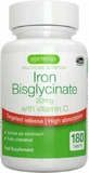 iGennus Iron Bisglycinate With Vitamin C 20mg 180 Tablets Energy