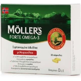 Moller's Forte Omega-3 Lebertran und Fischöl 30 Kapseln ohne Geschmacksverstärker