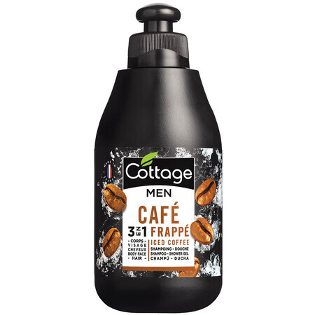 Sampon si gel de dus pentru barbati Cafe Frappe, 250 ml, Cottage