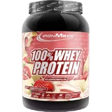 IronMaxx 100% Whey Protein Proteină Din Zer cu Aromă White Chocolate-Strawberry 900gr