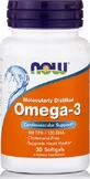 Now Foods Moleculair Gedestilleerde Omega 3 Visolie 1000mg 30 softgels Niet-gearomatiseerd