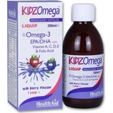 Health Aid KidzOmega Liquid Omega 3 Fish Oil Suitable for Children 200ml Wild Fruits