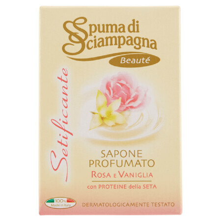 Savon à la rose et à la vanille, 90 gr, Setificante, Spuma di Sciampagna