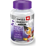 Swiss Energy Omega-3 Multivit Kids 60 caramelos de gelatina Naranja