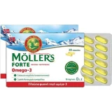 Moller's Forte Omega 3 Cod Liver and Fish Oil Suitable for Children 30 caps Unflavoured