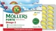 Moller's Forte Omega 3 Levertraan en Visolie Geschikt voor Kinderen 30 capsules Niet-gearomatiseerd