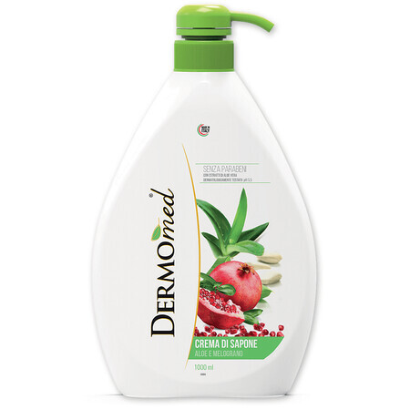 Savon liquide avec pompe Aloe et Grenade, 1000 ml, Dermomed