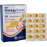Medichrom Bio Omega Farm Omega 3-6-9-7 & CoQ10, Vitamin E Fischöl 30 Weichkapseln ohne Geschmacksverstärker