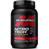 MuscleTech Nitrotech Whey Isolate Gold Plus Whey Protein avec Arôme Double Rich Chocolate 908gr
