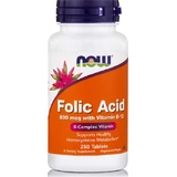 Now Foods Foliumzuur Vitamine voor de gezondheid van het zenuwstelsel 800 mcg 250 tabletten