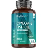 WeightWorld Omega 3 Visolie 2000mg 240 softgels Niet-gearomatiseerd