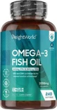 WeightWorld Omega 3 Visolie 2000mg 240 softgels Niet-gearomatiseerd